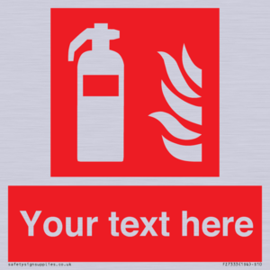 Custom Fire extinguisher Sign